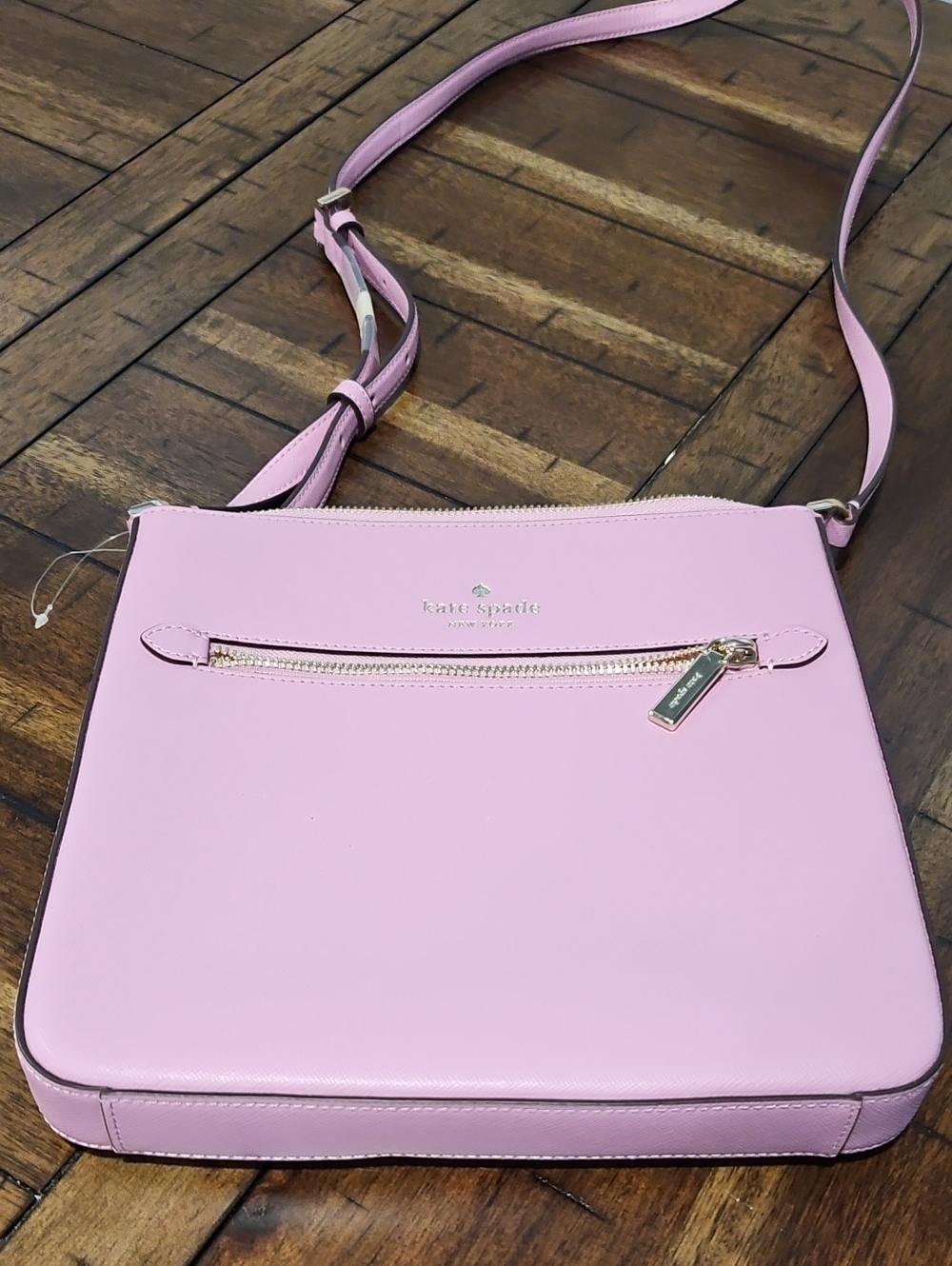 kate spade Pink Leather Crossbody with Gold Hardware